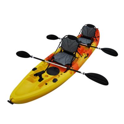 China Kayak With High Seat KUDO Out Customized Color Fishing Kayak 13ft Canoe / Kayak With Paddle Kayak 2 Person Wholesale for sale