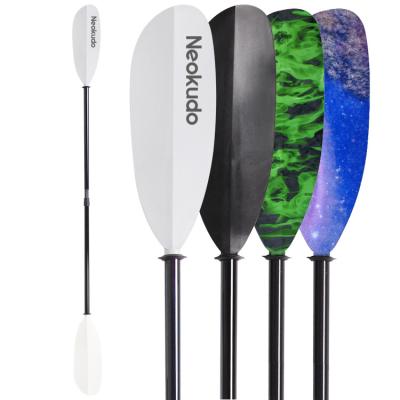 China Lightweight Fiberglass Kajak Paddel, 1 Piece NEOKUDO Lightweight Nylon Blade 2 Pieces 4 Piece Construction 210CM 220CM 230CM Kayak Paddle for sale