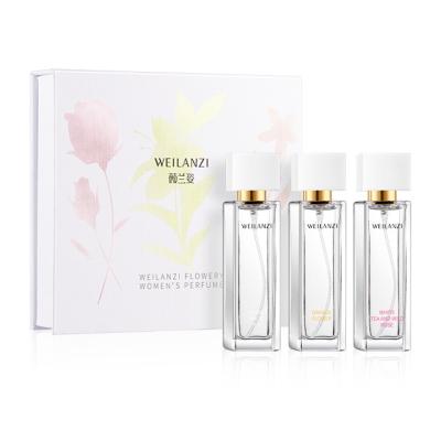 China Private Label In Stock Women's Perfume Floral Elegant Fragrance 20ml*3pcs Perfume 3 Flavors Long Lasting Factory Wholesale 3*20ml for sale