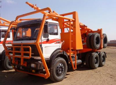 China 380hp Beiben 6x6 all wheel drive log truck for sale