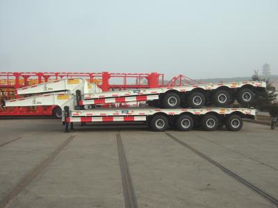 China 80ton low-bed trailer price China semi trailer factory low loader semi trailer truck for sale