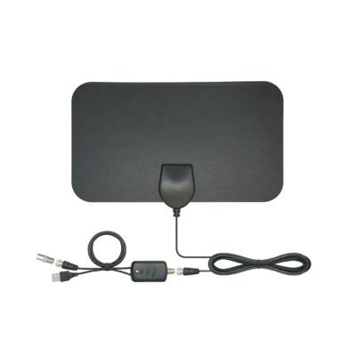 China Amazon Aliexpress HDTV Antenna 75ohm Impedance DVB Antenna Signal Amplifier Long Range Hot Selling Digital TV Indoor Antenna 210mm*120mm*0.8mm for sale