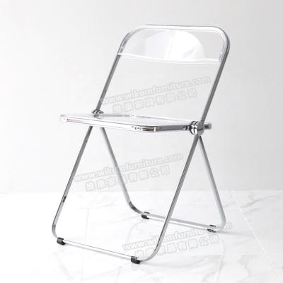 China PC Clear Multi-color Foldable Chair Dining Event Party Banquet Garden Folding Chair for Wholesale Te koop