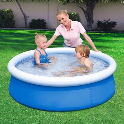 China Over 3 Years Customized Size Inflatable Over Ground Outdoor Easy Set Family Pool For Kids for sale