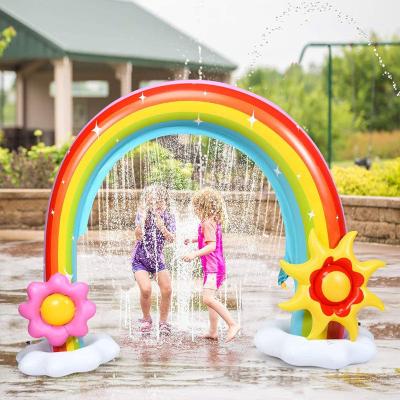 China Custom PVC Manufacturers Water Splash Game Pool, Inflatable Water Shark Inflatable Arches Kids Water Park Toys for sale