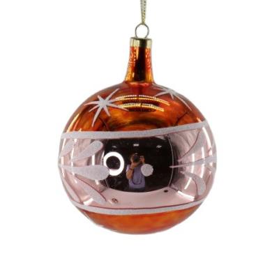 China Christmast Ornament Hand Blown Glass Christmas Ornaments Artificially Painted Customized Christmas Glass Ornaments for sale