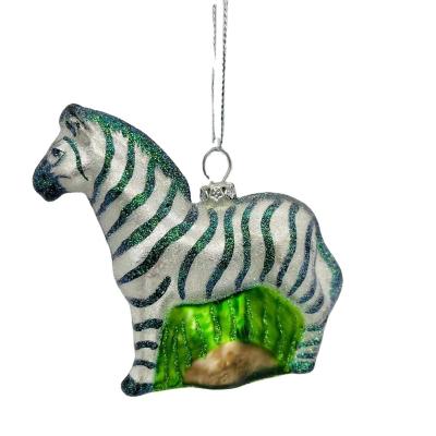 China Festival Stuff Factory Direct Sale Christmas Decoration Glass Horse Glass Ornaments for sale