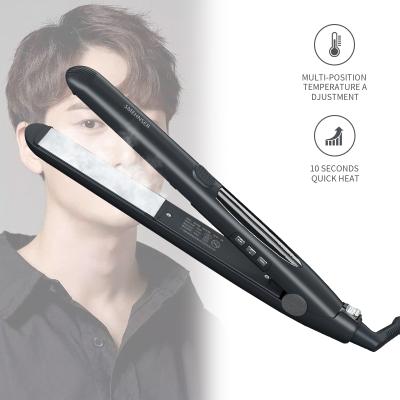 China Outdoor Electric Hair Straighteners Equipment Barber Shop Titanium Dish Customized Ceramic Infrared Z2 Hair Flat Iron 100V-220v for sale