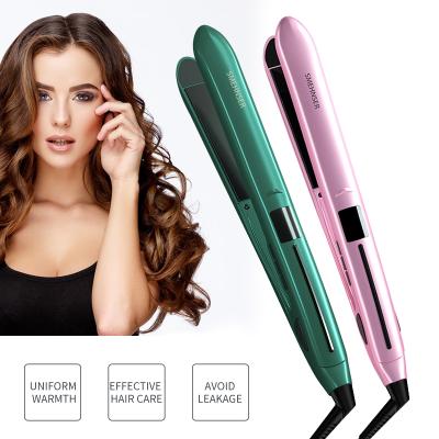 China 2022 Factory Supplier New China Brand 44W Curl Brush 220V Women Straightening Straightener Comb Titanium Hair Straightener for sale