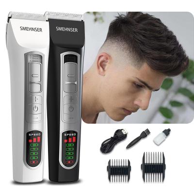 China New LCD Display Clippers Men's Electric Hair Clipper del pelo pin hair trimmer outdoor rechargeable professional cutting machine for sale