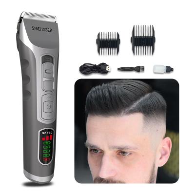 China Clippers Outdoor Men Professional Electric Hair Trimmer Grooming LCD Display Professional Hair Trimmer Clippers USB Cordless Hair Trimmer for sale