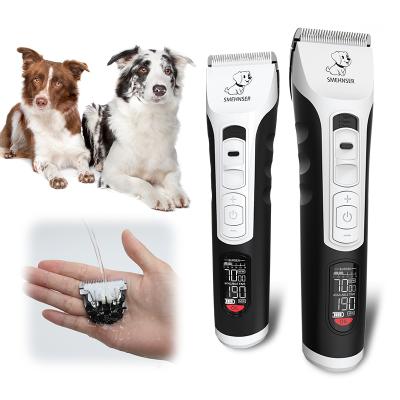 China Viable Wholesale Professional Electric Pet Grooming Tool Pet Clipper Set USB Charger Ceramic Pet Clipper Movable Blade For Animals for sale