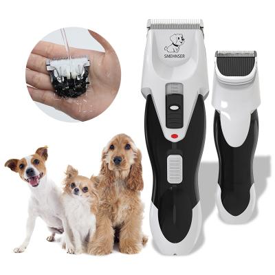 China Viable Low Noise Electric Pet Electric Pet Dog Clipper Usb 2000mA Small Capacity Dog Animal Hair Trimmer With Factory Price for sale