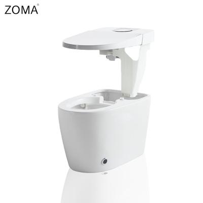 China New Products Smart Tank Bathroom Hidden Electric Foot Sense Flushing Smart Toilet for sale