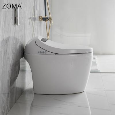 China European Ceramic Tank Bathroom Floor Standing Smart Toilet Hidden Automatic Floor Standing Smart Toilet With Remote Control for sale