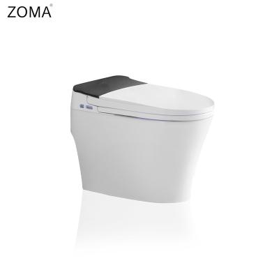 China Hidden Ceramic Cistern Modern Bathroom Toilet LED Display Intelligent Automatic Smart Toilet for sale