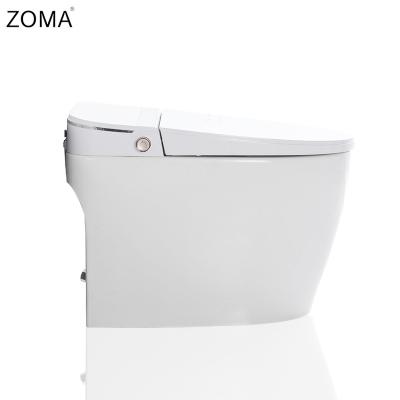 China Automatic Operation Zoma Foshan Modern Ceramic Floor-standing Smart Toilet Bathroom Multifunctional Instant Hot Toilet for sale