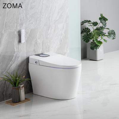 China Modern Luxury Electric Automatic One-Piece Smart Toilet Bathroom Automatic Operation Hotel Ceramic Smart Toilet for sale