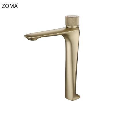 China Atmospheric Swept Knob Buttercup Basin Faucet Delayed Auto Shut-off Water-saving Faucet for sale