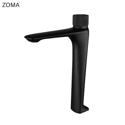 China Stylish Black High End Plating Knob Water Tap Type Basin Delayed Auto Shut-off Water-saving Faucet for sale