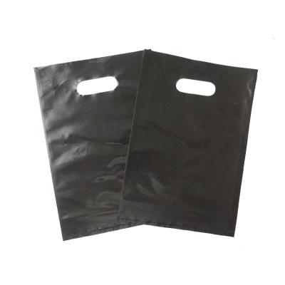 China OEM Recyclable Reusable Different Sizes Custom Printed Die Cut Plastic Handle Shopping Bag With Logo for sale