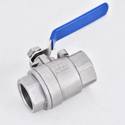 China 2PC Water Oil Product Stainless Steel Thread 304 Ball Valve for sale