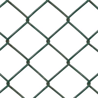 China Easily Collected Basketball Court Zinc Coated Chain Link Fence Roll Field PVC Coated Diamond Woven Fence for sale