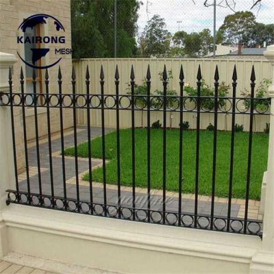 China Hot Sale Removable Antique Wrought Iron Decorative Used Fence Easily Assembled Panels Garden Fence for sale