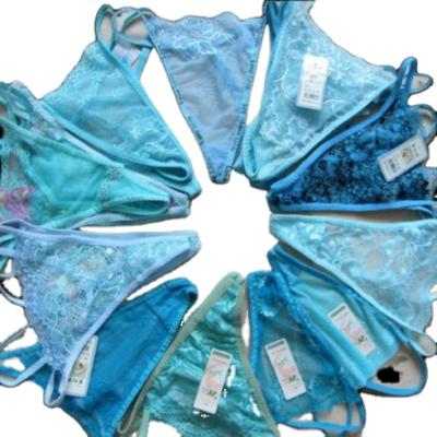 China Antibacterial Low Waisted Ladies Ice Silk Thongs One Piece Low Waisted Panties for sale