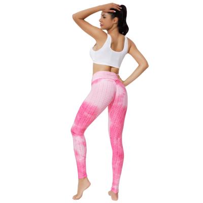 China 2021 Workout Tie Dye Women Leggings Breathable High Waisted Yoga Pants Tights for sale