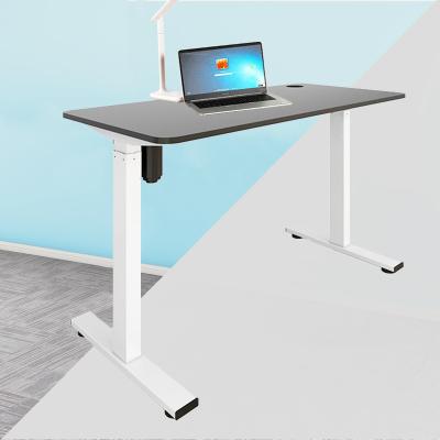 China Wholesale Adjustable Electric Single Height Motor Low Price Metal Table Legs (Height) Adjustable Desk Standing Computer Desk Frame for sale