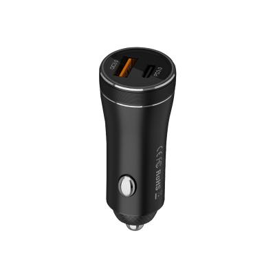 China High Quality Mobile Phone/Palladium Ipad/Camera/PDA/MP3 20W+QC 3.0Aluminum Alloy USB Car Charger 38With Mini A+C Fast Car Charger For Samsung S22 Fe S22 Ultra for sale