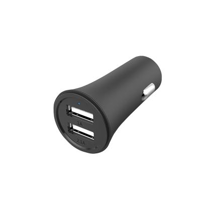 China Mobile Phone/Ipad/Camera/PDA/MP3 CE/ROHS/FCC Certified 2-Port Car Charger with Dual Port Small Size Car Charger for Phones for sale