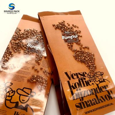 China 100%Compostable Mylar Zip Lock Kraft Paper Moisture Proof Coffee Bags Drip Coffee Coffee Pouch Packaging Bag for sale