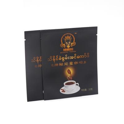 China Custom Logo Empty Compostable Biodegradable Drip Bag Coffee Sachet Roasted Hanging Ear Printing Black Pouch Wrapping Paper Moisture Proof for sale