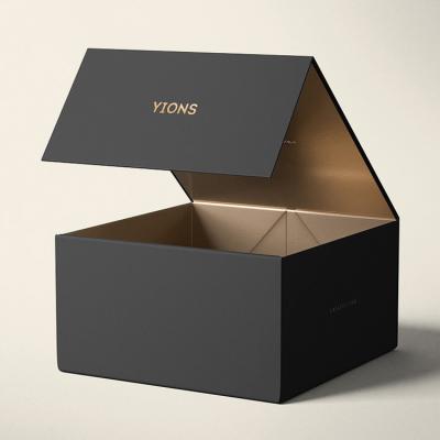 China Recycled Materials Cardboard Hardbox Magnet Box Magnet Box Packaging Luxury Foldable Magnetic Gift Box Custom Printed With Lid for sale