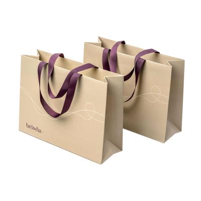 China Handmade custom printing paper bags packaging paper sack en bolsas de papel paper gift bag for sale