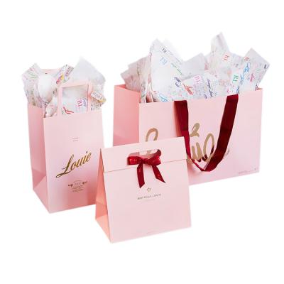 China Handmade custom printing doorgift door gift bag thank you shop bags for sale