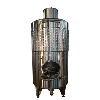 China Cylindrical shell; Tapered top; The slope bottom; Factory Direct Wine Maturing Vertical Tank Stainless Steel Tank 22 CBM For Wine Storaging for sale