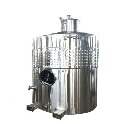 China Cylindrical shell; Tapered top; The slope bottom; OEM Services Wine Maturing Tank Paddle Wine Tank For Winery for sale