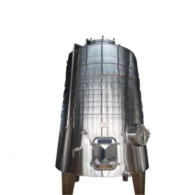 China Cone-shaped; The slope bottom; 4 Leg Factory Price Conical Jacket Wine Fermentation Tank Stainless Steel Wine Cooling Tank With Air Floating Lid For Wineries for sale