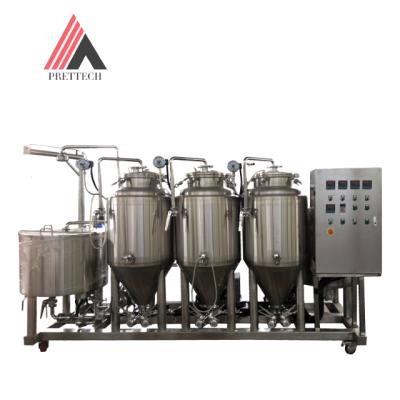 China Micro Beer Brewing Equipment Homemade Brewpub 100lt Beer System for sale