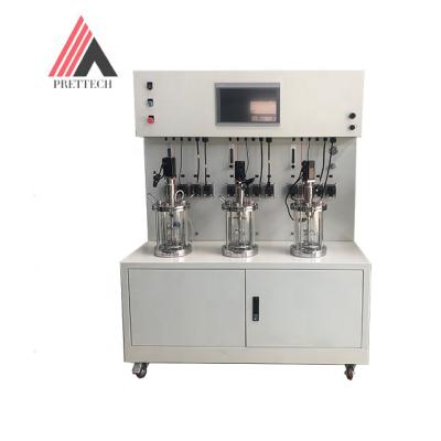 China food & Beverage Plant 1L 2L 3L 5L 7L 10L 50L Sterilizable Glass Lab Bioreactor for sale