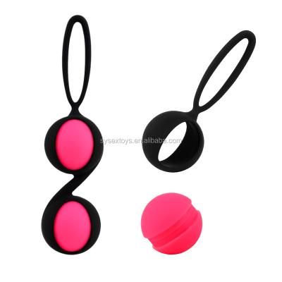 China 3 Ball Kegel Ball Vagina Tighten Exercise Vibrator Silicone Ben Wa Balls Geisha Ball Adult Sex Products For Women for sale