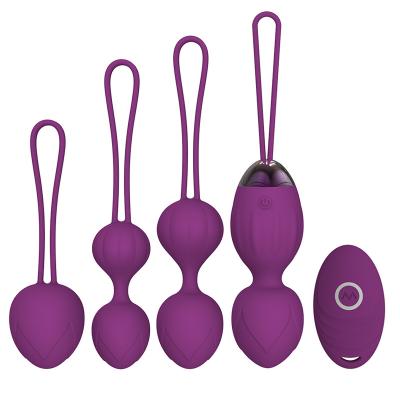 China 5pcs/set 5 pcs/set Kegel Balls 10 Speed ​​Vaginal Tighten Exercise Ben With One Ball For Women for sale