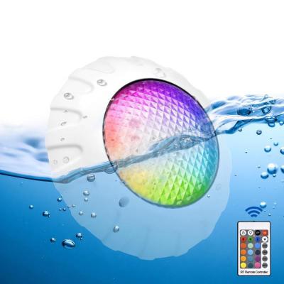 China IP68 RGB Underwater LANDSCAPE Waterproof Remote Control LED Floating Sensory Light Decor Lights Colorful Swimming Pool Lights for sale