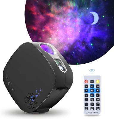 China Modern Star Projector Moon Nebula Galaxy Night Light Projector with Wireless Speaker Remote Control Ceiling Projector Party Quiet Lamp for sale