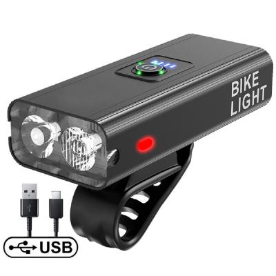 China Bicycle Power Bank 2400mAh Flashlight For Bicycle Lights Rainproof USB Charging LED 800 Lumen 6 Mode Cycling Front Lamp Headlight MTB Bike Light for sale