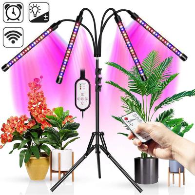 China Dimming Control Full Spectrum Led Grow Light With 5V USB Tripod For Indoor Plants Flower Seedling Standing Grow Lamp for sale