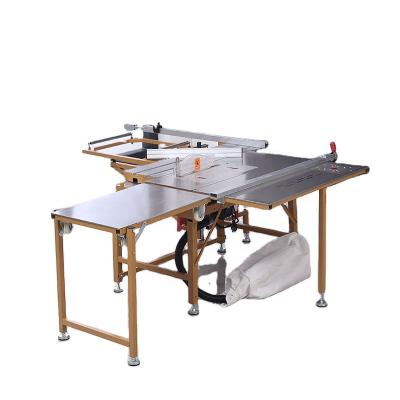 China Precision Horizontal Small Wood Panel Saw Double Saw Cutter Woodworking Furniture Cutting Dust Protected Folding Table Saw WJ-300 for sale